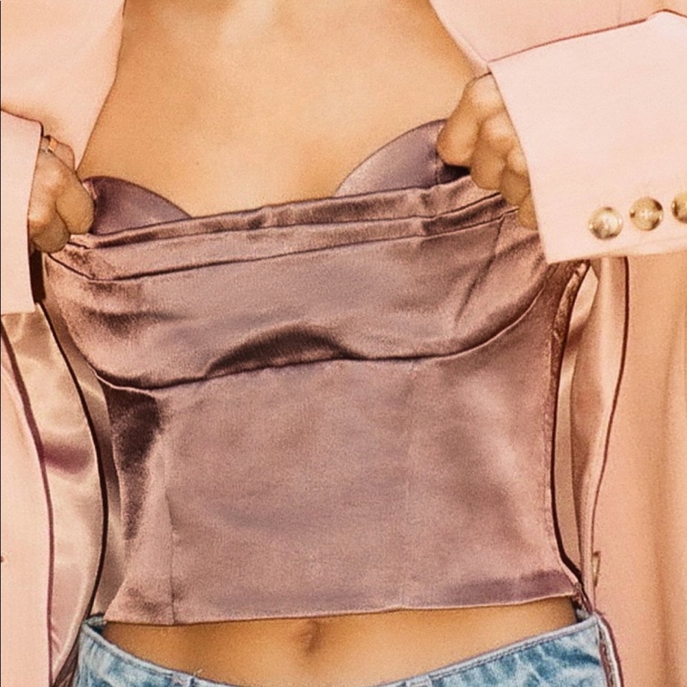SOLD Zara Satin Effect Top